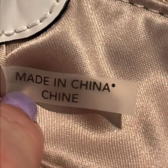 Coach Tan and White Patent Leather C Signature Crossbody Bag - Picture 12 of 16